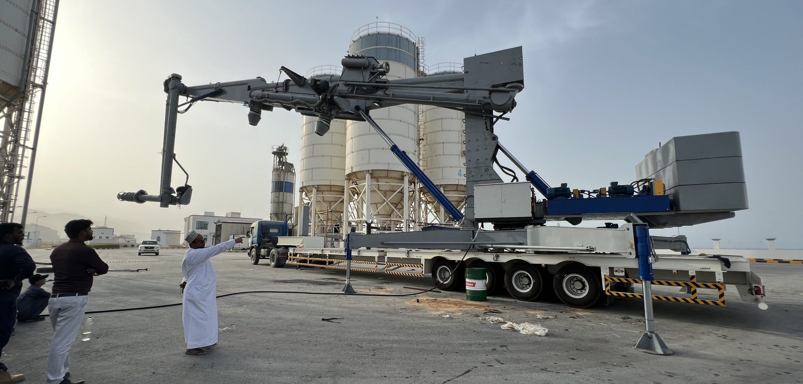 Cement Ship unloader at Oman