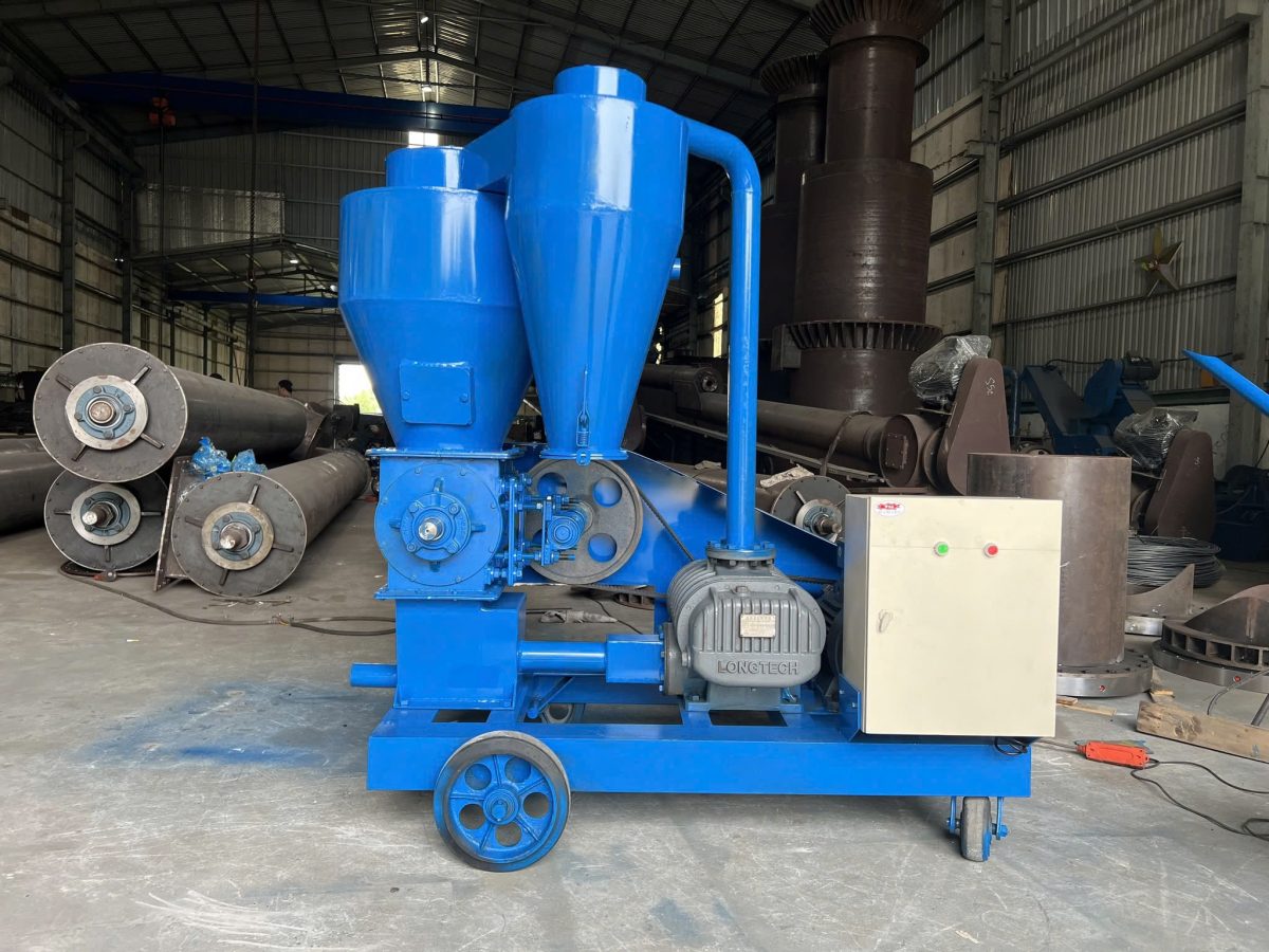 Rice husk Pneumatic vacuum conveyor operated by motor