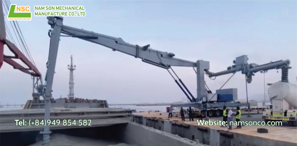 This is a mobile ship unloader