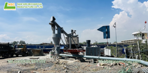 This is a cement pneumatic conveyor