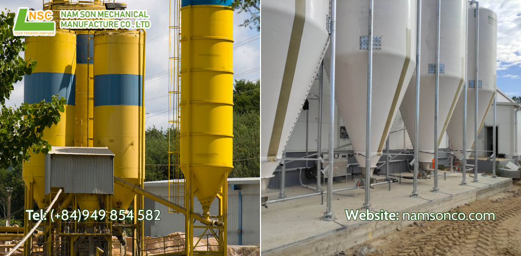 This is cement storage silo