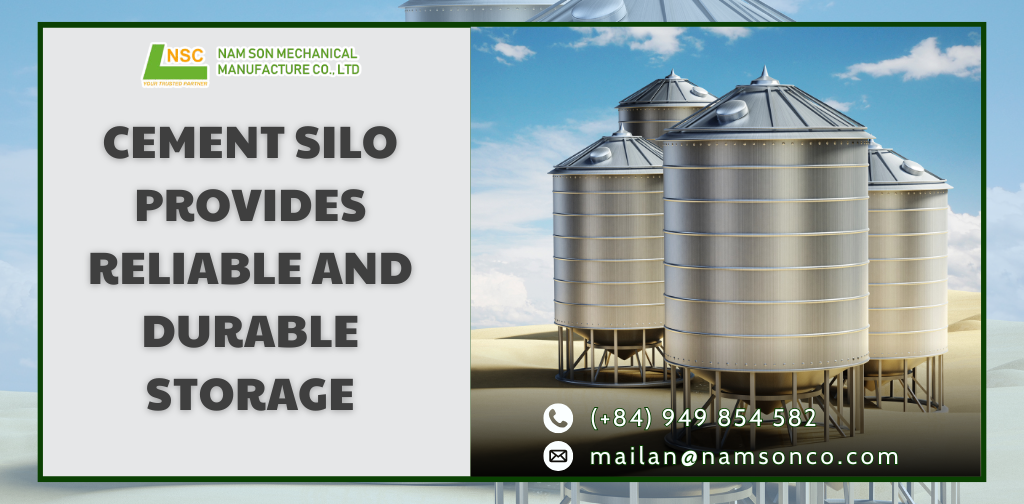 Cement silo provides reliable and durable storage for construction materials