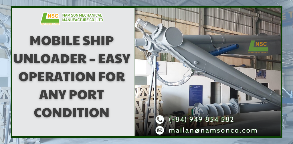 Mobile ship unloader adapts to different port conditions with easy operation